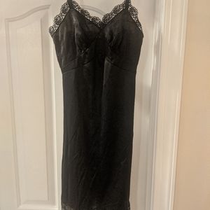 Vintage Black Slip With Lace - Size 34